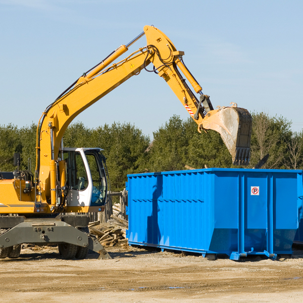 can i choose the location where the residential dumpster will be placed in Chappell Hill TX